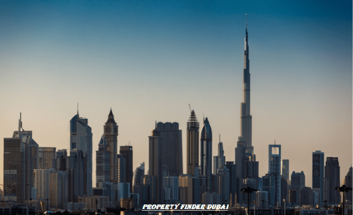 Modern Dubai skyline with luxury villas and apartments — property finder Dubai by Hundred Homes
